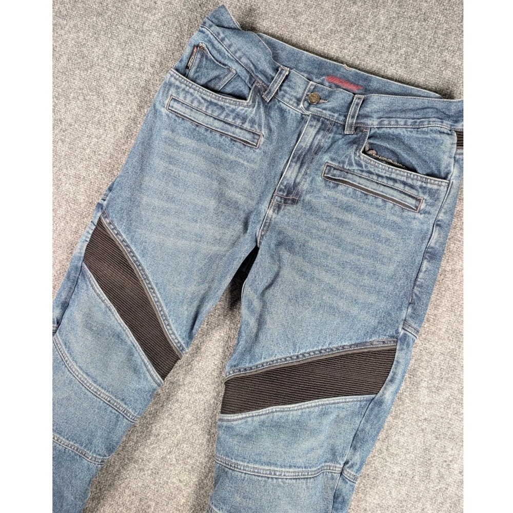 Joe Rocket Accelerator Motorcycle Riding Jeans Mens 34 Armored Aramid Reinforced